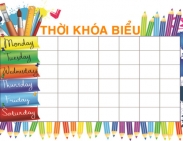 Thời khóa biểu học trực tuyến áp dụng từ ngày 24/3/2020
