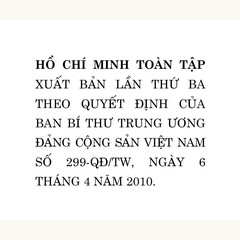 Bìa Hồ Chí Minh Toàn tập