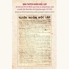 Bìa Tuyên ngôn Độc lập